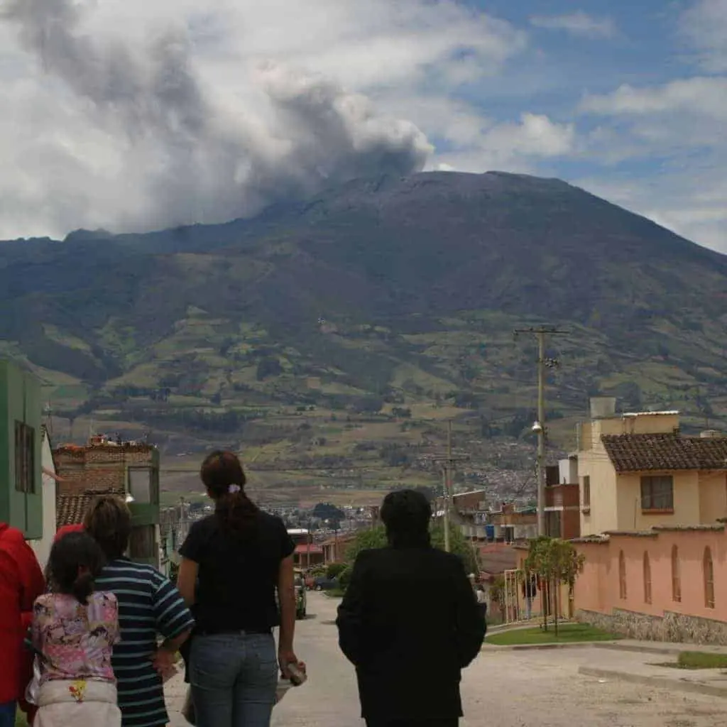 Volcán Galeras en Colombia