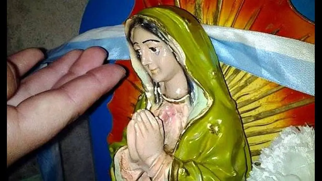 Virgen de Guadalupe Llora En Argentina