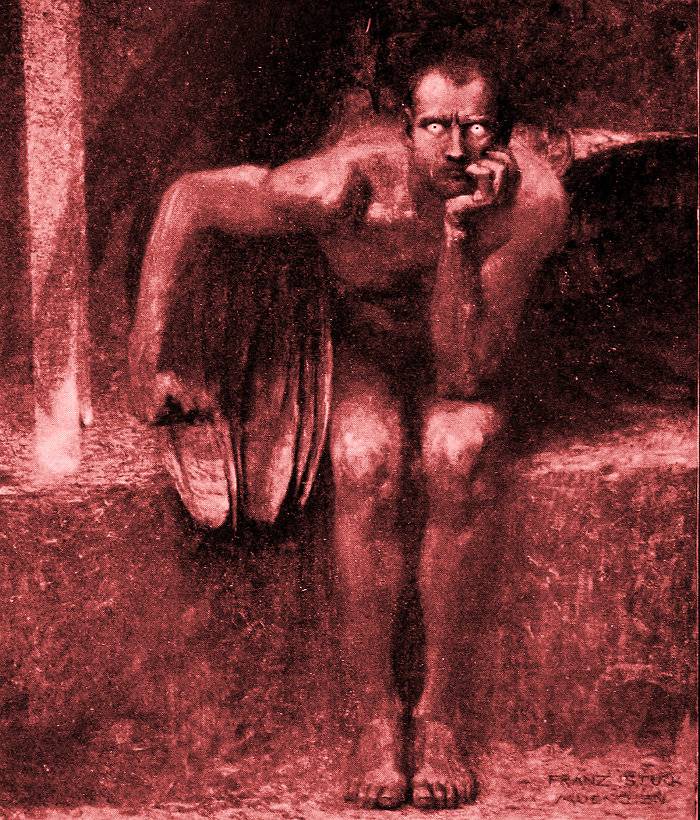 El "Lucifer", de Franz von Stuck (1863-1928), da la sensación de estar más cerca de nosotros