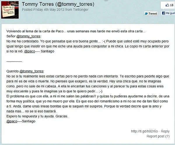 Tommy Torres, InfoMistico.com