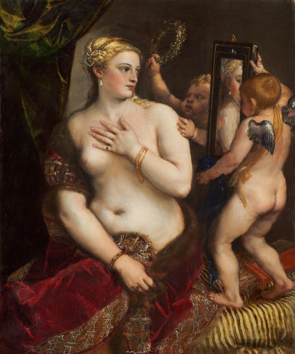 La Venus delante del espejo que pintan Tiziano, Rubens y Velázquez