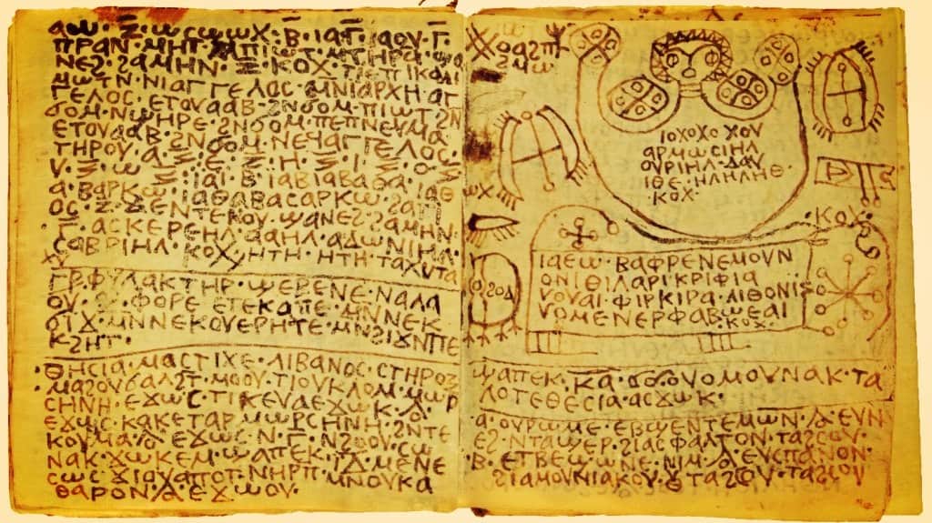Antiguo manuscrito copto rituales mágicos