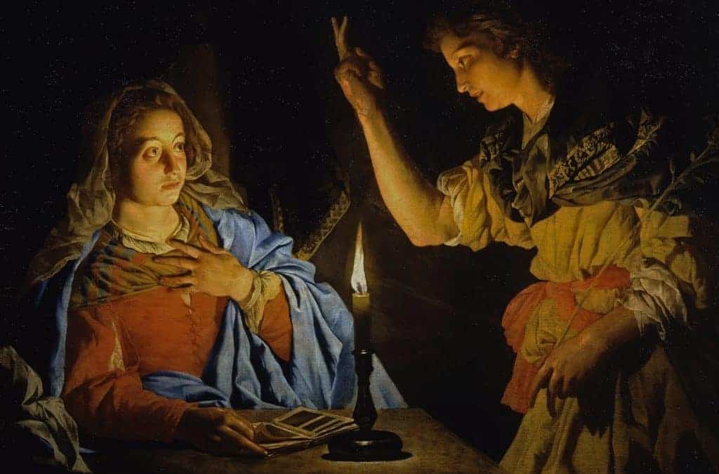 La Anunciación del Ángel a la Virgen María