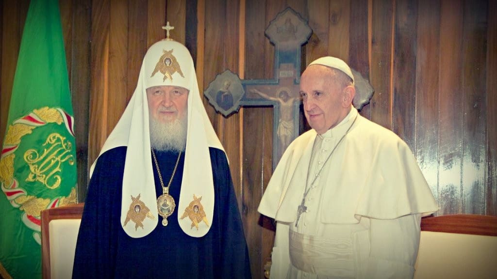 patriarca Kiril y el papa Francisco