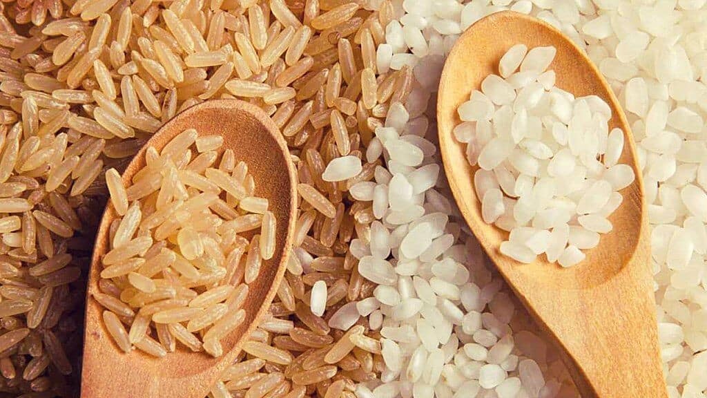diferencia entre el arroz blanco y el integral