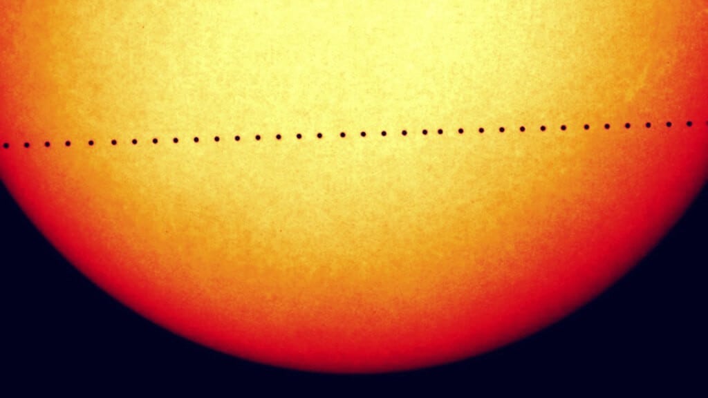 Mercurio frente al Sol