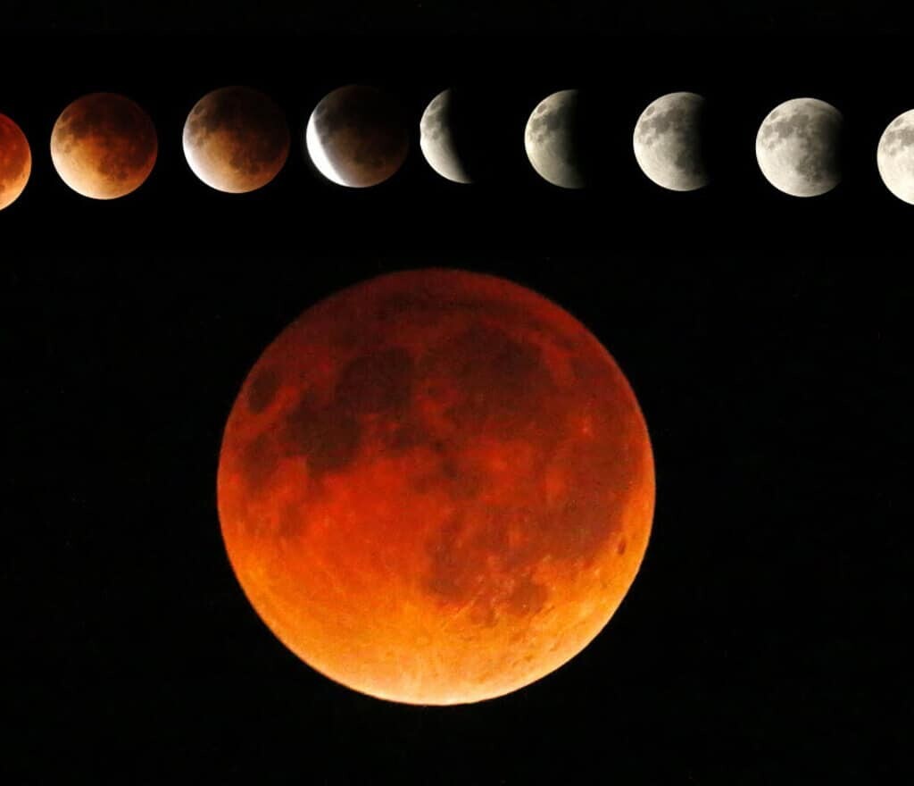 Eclipse lunar, superluna, luna azul y luna de sangre, InfoMistico.com