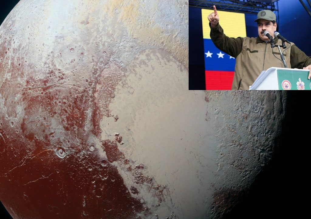 Plutón sobre Venezuela el 10 de Enero 2019