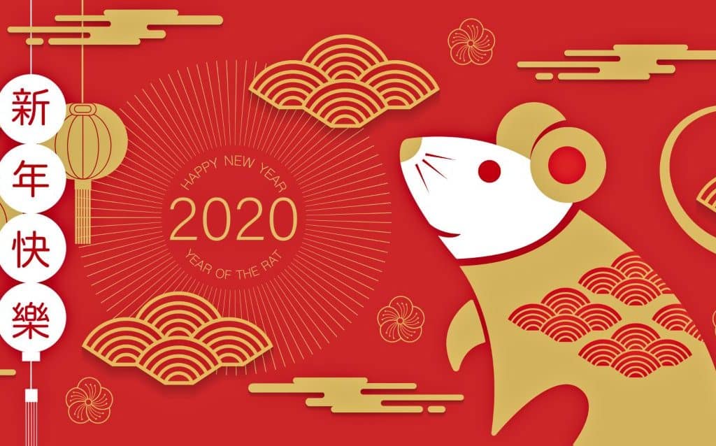 Atraer buena fortuna en el año nuevo chino rata de metal