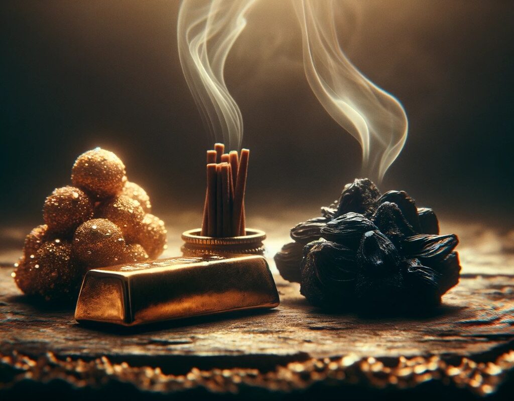 Oro, Incienso y Mirra / Gold, Frankincense, and Myrrh